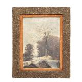 LL - Original Vintage Landscape Painting