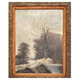 LL - Original Vintage Landscape Painting