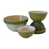 DR - Vintage Green Bowls by Roseville and More