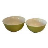 DR - Vintage Green Bowls by Roseville and More