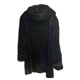 LS - Gallery Black Faux-Fur Coat - Size Large
