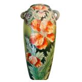 UL - Vintage Japanese Hand Painted Moriage Style Vase