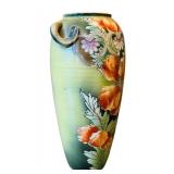 UL - Vintage Japanese Hand Painted Moriage Style Vase