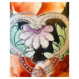 UL - Vintage Japanese Hand Painted Moriage Style Vase