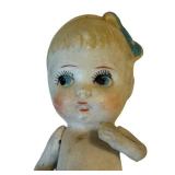 UL - Made in Japan 5-Inch Bisque Dolls - Pair of Vintage Ceramic Baby Figures