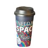 UL - Teapot with 4 Stainless Steel Travel Mugs - YETI & Space Center Design Cups