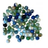 UL - Vintage Glass Marbles - Assorted Blues & Greens with Swirls