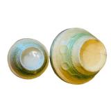 DR - Two Vintage Green Celadon Ceramic Bowls