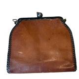 UL - Two Antique Art Nouveau Hand Tooled Leather Purses