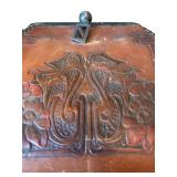 UL - Two Antique Art Nouveau Hand Tooled Leather Purses