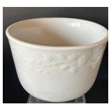 DR - John Maddock & Co Covered Tureen - White, 12in Dia, Leaf-Embossed