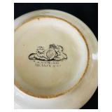 DR - John Maddock & Co Covered Tureen - White, 12in Dia, Leaf-Embossed