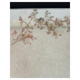 UL - Pair of vintage ceramic platters - largest 11x17 in, floral motifs