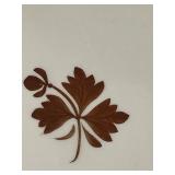 UL - Pair of vintage ceramic platters - largest 11x17 in, floral motifs