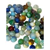 UL - Amazing Vintage Glass Marbles - Colorful Assortment For Collectors