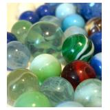 UL - Amazing Vintage Glass Marbles - Colorful Assortment For Collectors