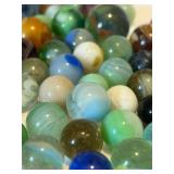 UL - Amazing Vintage Glass Marbles - Colorful Assortment For Collectors