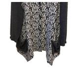 LL - Black and White Lace Sweater - Size Medium