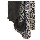 LL - Black and White Lace Sweater - Size Medium