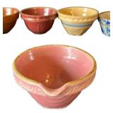UL - Set of 5 Petite Ceramic Bowls - ~4 in H - Multicolor Glazes