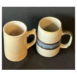 UL - Stoneware Coffee Mugs - Moose & Birch Motifs, (Set of 7)