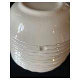 UL - Leeds by Alfred Meakin England White Dinnerware - 12-Inch Platter & Assorted Plates & Bowls