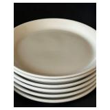 UL - Leeds by Alfred Meakin England White Dinnerware - 12-Inch Platter & Assorted Plates & Bowls