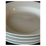 UL - Leeds by Alfred Meakin England White Dinnerware - 12-Inch Platter & Assorted Plates & Bowls