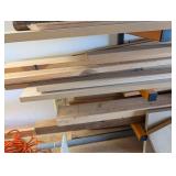 Mixed Wood Lumber, Mixed Lengths 8 to 10 ft With Lumber Racks