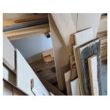 Mixed Wood Lumber, Mixed Lengths 8 to 10 ft With Lumber Racks