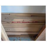 Mixed Wood Lumber, Mixed Lengths 8 to 10 ft With Lumber Racks