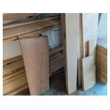Mixed Wood Lumber, Mixed Lengths 8 to 10 ft With Lumber Racks