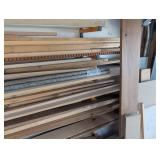 Mixed Wood Lumber, Mixed Lengths 8 to 10 ft With Lumber Racks