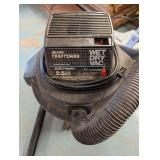 Craftsman Wet Dry Vac 2.5 HP Electric Vacuum - Double Insulated