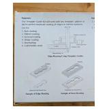 Template Guide Kit for Edge Routing - One Adapter, 7 Guides, Plastic Case