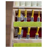 Jointech 11-Piece Router Bit Set for Box Joints, Half-Blind & Through Dovetails