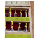 Jointech 11-Piece Router Bit Set for Box Joints, Half-Blind & Through Dovetails