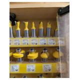 Jontech KC-5050 50-Piece Router Bit Set - 1/2 in Shank