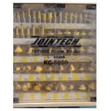 Jontech KC-5050 50-Piece Router Bit Set - 1/2 in Shank