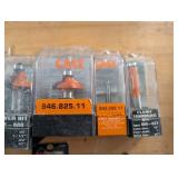 6000E Raised Panel Router Bit - Cove Pattern, 3 Wings, 3-3/8 Dia, 1/2 Shank