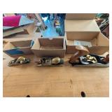 Lie-Nielsen Block Planes LN102 Low Angle, LN103 Standard, LN140 Skew (Lot of 4)