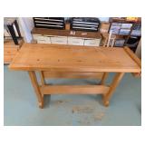Morgan Vise Co Bench Vise - Chicago - Mounted on Wooden Workbench