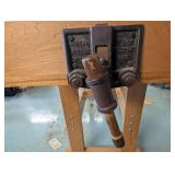 Morgan Vise Co Bench Vise - Chicago - Mounted on Wooden Workbench