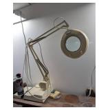 Dental Exam Light with Adjustable Arm & Ring Handle - Beige