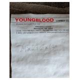 Bird-Engraved Oak Glass-Front Display Gun Cabinet 74 in H x 29.5 in W x 14 in D