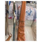 Bear Archery Kodiak Hunter Recurve Bow - Vintage 1950s with Leather Case & Arrows