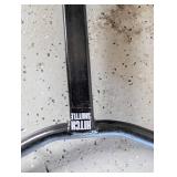 Adjustable Hitch-Style Stand with Yellow Clamps - Black Steel