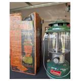 Coleman Lantern - Vintage Green Gas Lantern with Original Box