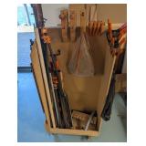 Rolling Clamp Stand With Various Clamps