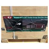 2026 K4525G Unused 45FTx25FT Double Garage Steel Barn Shed